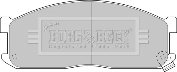BORG & BECK Комплект тормозных колодок, дисковый тормоз BBP1536